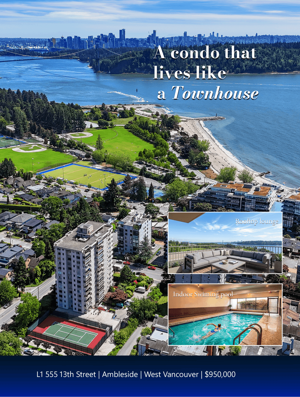 Real custom brochure sample — cover page